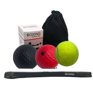 Boxing ball manufacturer three level  boxing reflex ball speed punching ball with silicone headband