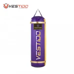 Boxing Punching Sandbags With Heavy Duty Steel Chain in Pure Leather Fitness Inflatable Training Kicking Boxing Bag VT-MPB-002