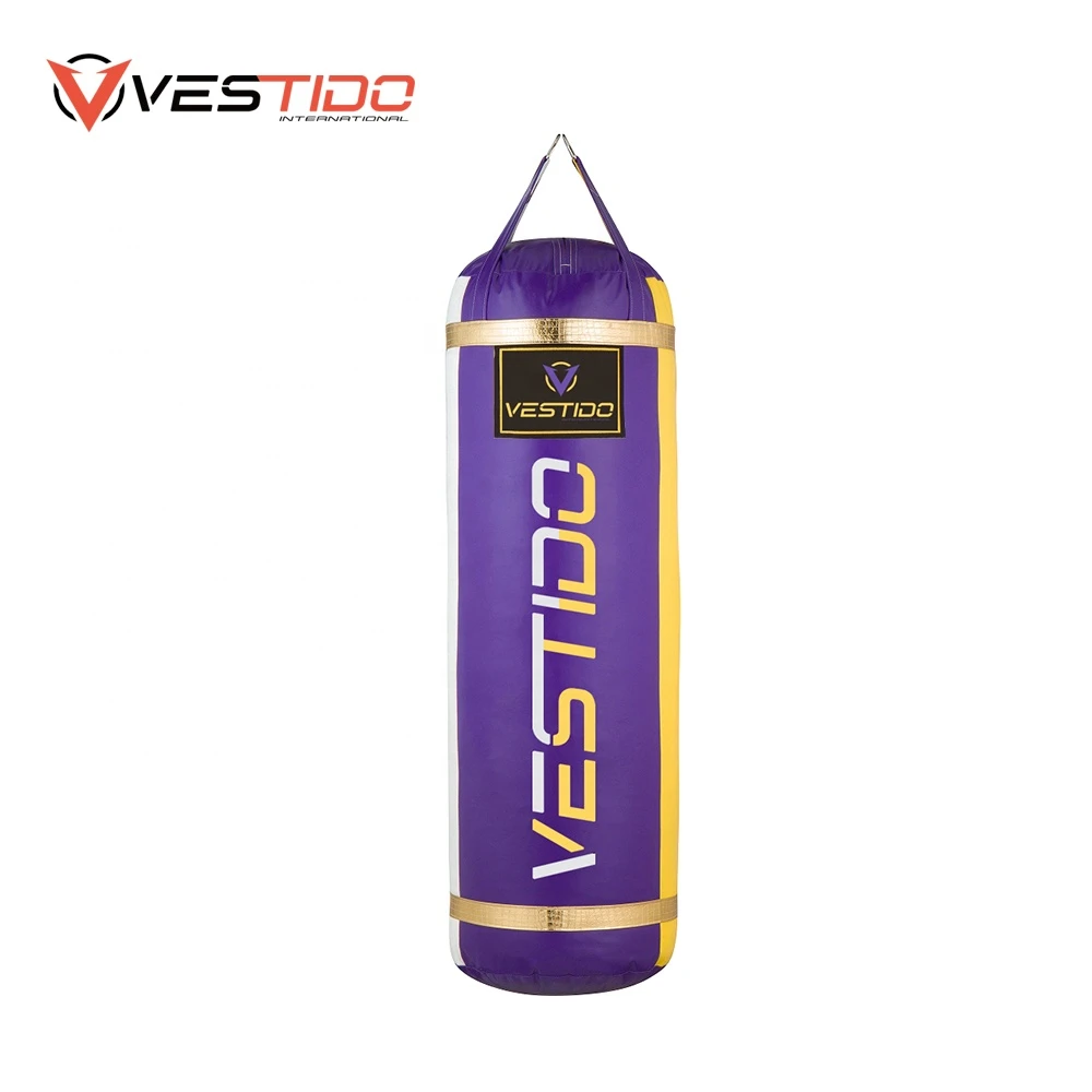 Boxing Punching Sandbags With Heavy Duty Steel Chain in Pure Leather Fitness Inflatable Training Kicking Boxing Bag VT-MPB-002