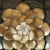 Import Bronze Metal Flower Wall Decor Flowered Wall Decoration 3D Hanging Flower Sculpture Metallic Gold Accent for Living Room Bedroom from China
