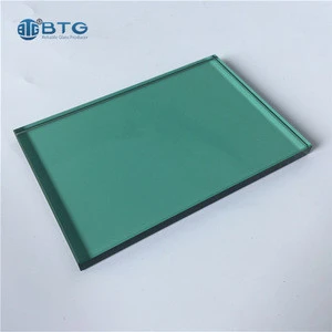 BTG high quality 10mm tinted privacy tempered figured glass panel for interior partition