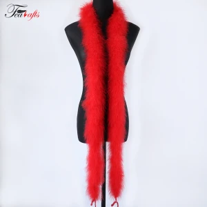 Bulk Price Turkey Feather Boas 22G Light Soft Marabou Feather Boa Red for Costumes Sewing Festival Carnival Supplies