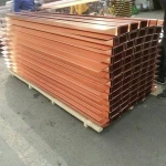 C10200 U groove water stop copper plate processing copper sheet for roof shringle
