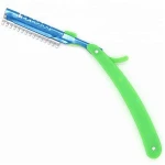 Candy Color Eyebrow Facial Hair Removal Shaver Folding Safe Shaving Blade Razor