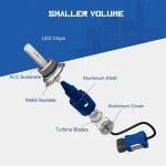 Car accessories 9012 led auto headlight