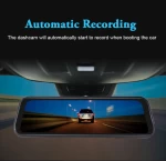 Car DVR Camera Mirror 10inch Dual Lens 1080P Rearview Video Recorder  Rear View Mirror Motion etection Loop car black box