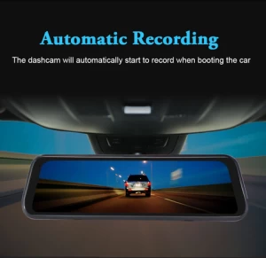 Car DVR Camera Mirror 10inch Dual Lens 1080P Rearview Video Recorder  Rear View Mirror Motion etection Loop car black box