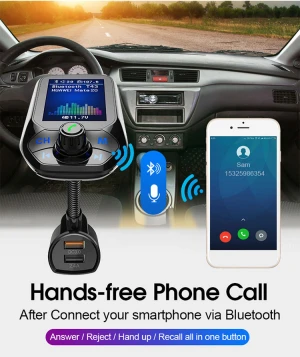 Car FM Transmitter Handsfree Wireless Car Kit Dual USB Car Charger Auto Radio FM Modulator MP3 Player
