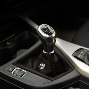 Car JDM Racing Gear Shift Knob Cover  Red Stitch Shift Boot Cover Combo For Universal
