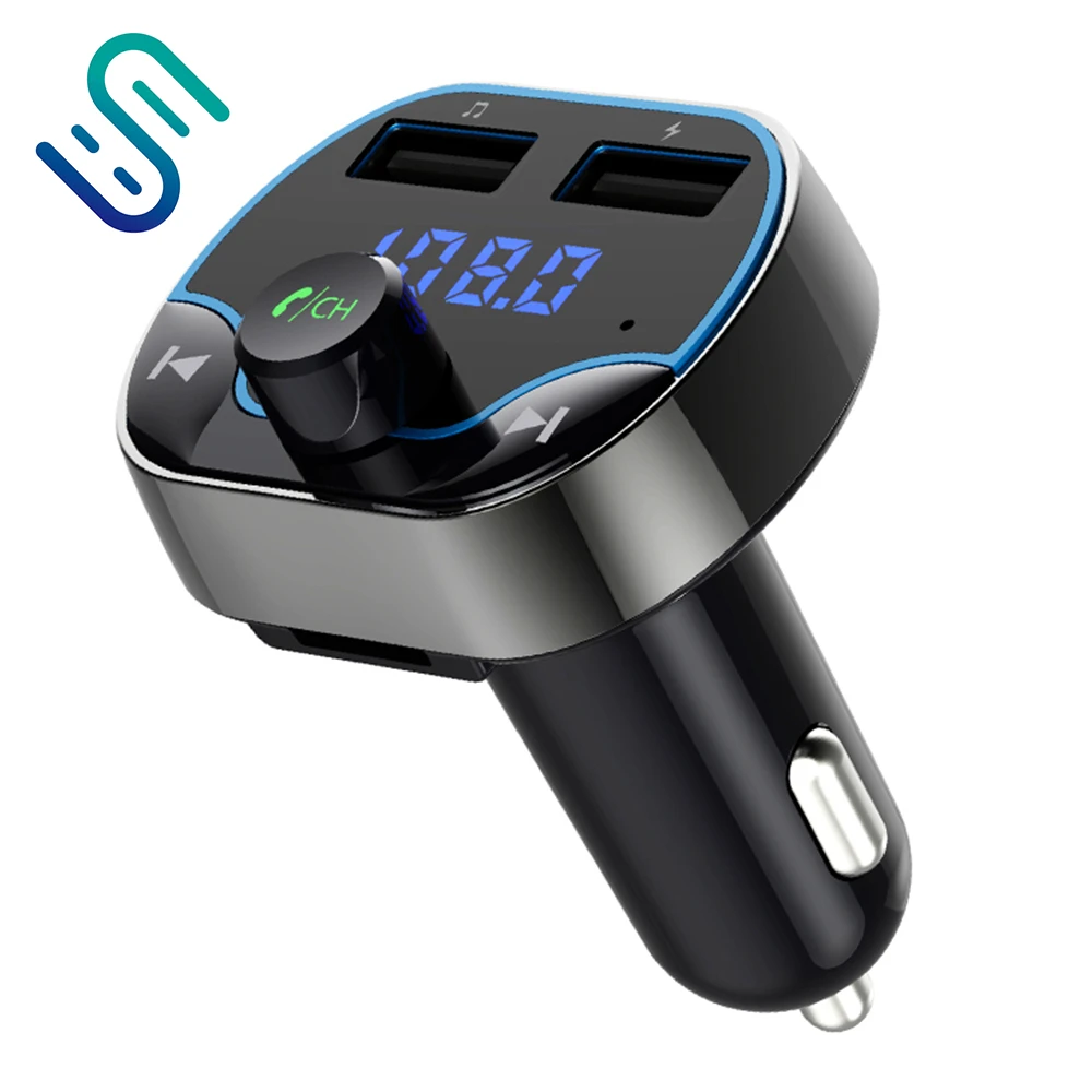 Car Kit Handsfree Wireless FM Transmitter LCD MP3 Player USB Charger 5V 2.1A Car Accessories Handsfree