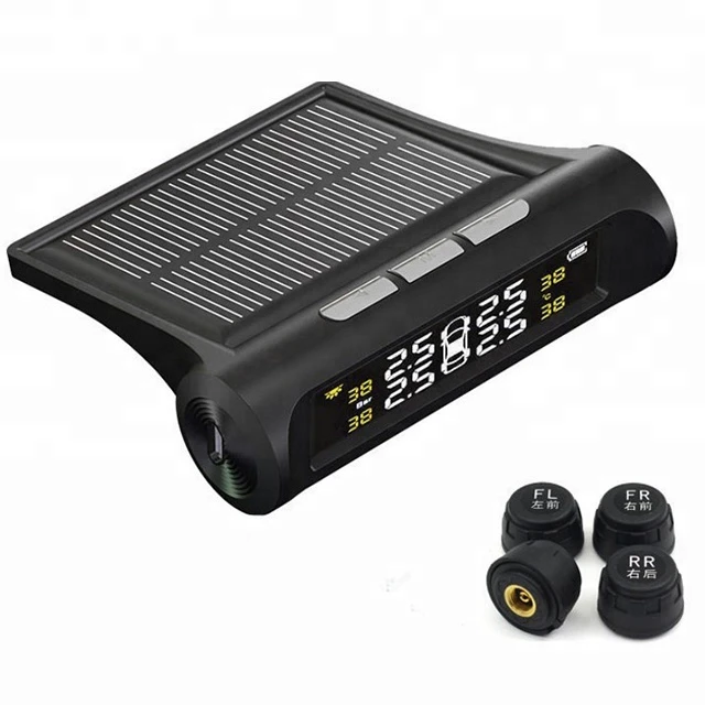 Car tire pressure sensor/ Monitoring Intelligent System Solar Power Wireless Display Sensor