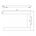 Carbon Steel 1000kg 1500kg 3000kg Mechanical Weighing U Shaped Pallet Beam Weigh Scale