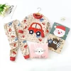 Casual new girl and doll matching pajamas photos girls pajamas transparent kids satin pajama sets for girls