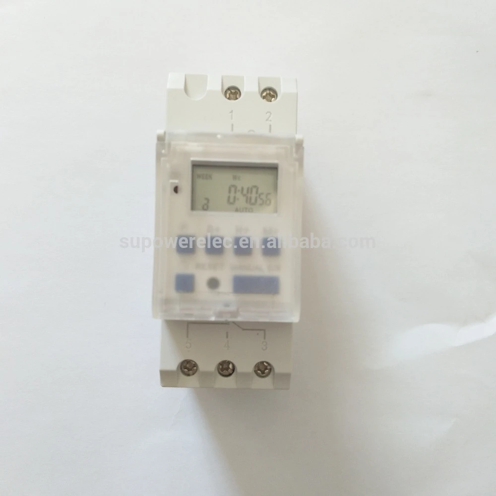 CE approval with Transparent cover THC15A 220V 110V 24V 16A 30A LCD display Daily or weekly programmable Digital Timer Switch