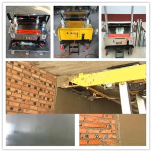 Cement render machine for wall Automatic render machine Wall plastering machine
