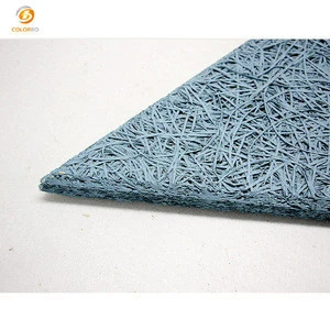 Cement Wood wool Acoustic Panel/Wooden Cement Fiber Sound Absorbing Wall Panel/Fireproof Wood