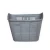 Import cheap bicycle spare parts ladies accessories grey color plastic bicycle basket from China