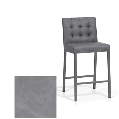 Cheap Modern Design High Counter Stool metal legs Kitchen Restaurant pu Bar Chair