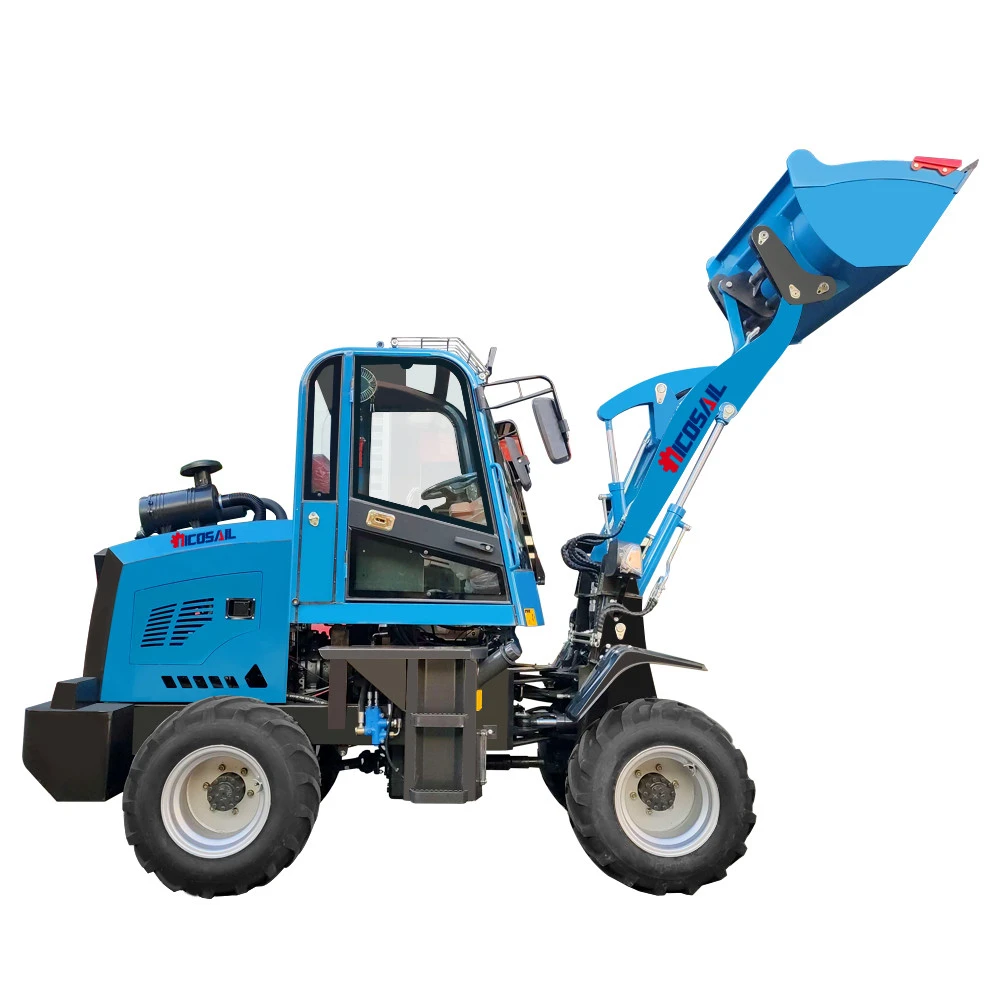 Cheap price Articulated mini loader tractor front loader from China with CE fork spare parts