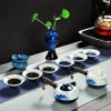 Cheap teacup celadon fish tea set teapot oolong tea ceramic Chinese Kung Fu tea set