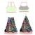 Import Cheerleader cheerleading one piece tank top with sports bra sports practice wear from China