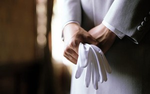 Children Or Women Satin Wrist Length Black White Ivory Wedding Gloves Communion Gloves &Plus Size Bridal Gloves For Men