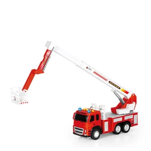 Children plastic toy baby plastic car toy child Fire truck with good price