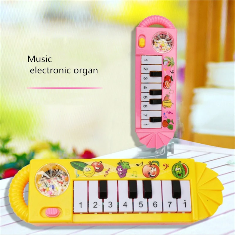 Children&#39;s toy electronic organ eight key buttons trumpet fiddle educational toys