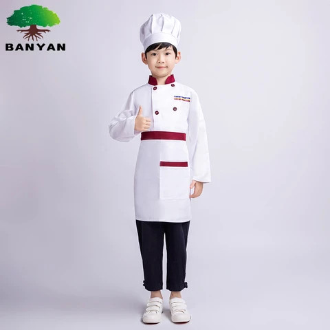 Buy Childrens Chef God Role Playing Kindergarten Baking Clothing Set ...