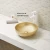 China bathroom wash basin round glazed laboratory ceramic countertop sinks