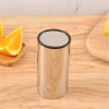 China Factory Automatic Toothpick Holder Stainless Steel Round Press Toothpick Dispenser Portable Retractable Toothpick Box Hold