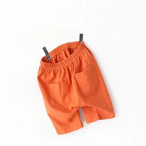 China factory kids wear latest Spring Autumn boys trouser pants with double pockets