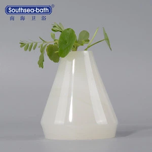 China factory Luxury White beauty onyx Tiny Flower Vase