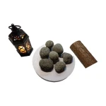 China Factory Natural Stone Fire Pit Stone Mosaic Fireplace Sets & Accessories