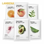 China Factory OEM  nature water beauty mask repair Fresh Orange Aloe Peach cherry blossom avocado Moisturizing Water Mask