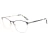 Import China Glasses Frame Wholesale Glasses Rack Square Half-Rim Metal Glass Frames  Optical Frame Yewear from China