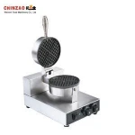 CHINZAO China Factory Price 220V Cast Iron Waffle Maker Machine