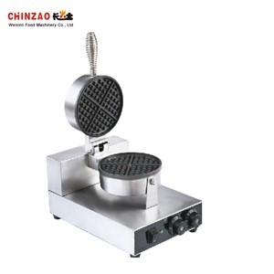 CHINZAO China Factory Price 220V Cast Iron Waffle Maker Machine