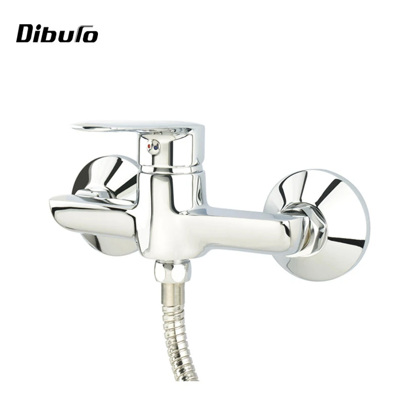 Chrome Brass hot cold water mixer shower bathroom shower mixer set with shower head