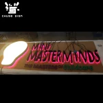 CHUSE  logo led sign acrylic sign led 3D letter multiple RGB effect diverse light programmable led sign