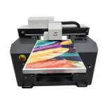 CJ A3 Flatbed InkJet Printer For Phone Case Braille Plastic Bottle With Varnish