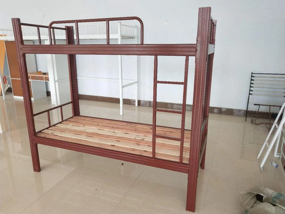 CKD steel bunk bed metal wall beds for double in school