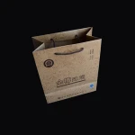 classic design Chinese factory OEM production Custom logo printed brown kraft take away food package gift shopping paper bag