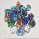 Clear Luster 1inch Reflective Diamond Glass for Fire Pit and Landscaping