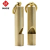 Cnc Custom Metal Survival Brass Whistle Sport Copper Safety Whistle  with heading threading milling turning machining process