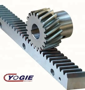 CNC machining forged steel spur helical precision rack and pinion