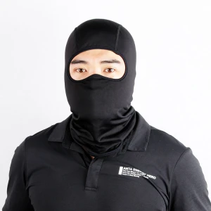 Cold Weather Polyester Stretchable Warm Balaclava Ski Face Cover  Custom Black Fleece for Motorbike Cycling