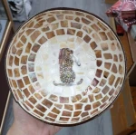 COLORED LACQUER BOWL FROM COCONUT SHELL MADE IN VIETNAM NATURAL COCO BOWL WITH VARIOUS PATTERNS