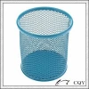 colored round metal mesh pencil stand useful pen holder