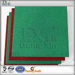Colored rubber flooring